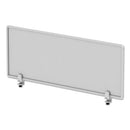 Alera® wholesale. Polycarbonate Privacy Panel, 47w X 0.50d X 18h, Silver-clear. HSD Wholesale: Janitorial Supplies, Breakroom Supplies, Office Supplies.