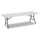 Alera® wholesale. Rectangular Plastic Folding Table, 96w X 30d X 29 1-4h, Gray. HSD Wholesale: Janitorial Supplies, Breakroom Supplies, Office Supplies.