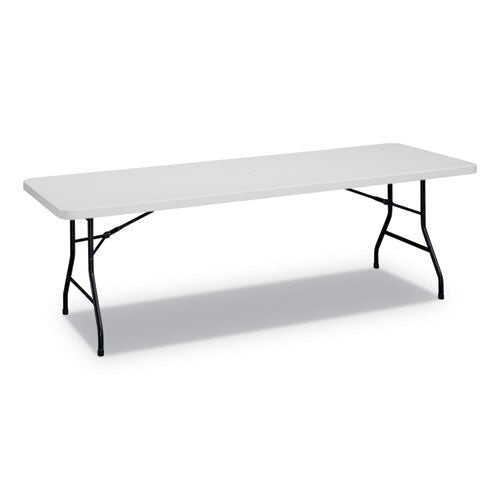 Alera® wholesale. Rectangular Plastic Folding Table, 96w X 30d X 29 1-4h, Gray. HSD Wholesale: Janitorial Supplies, Breakroom Supplies, Office Supplies.