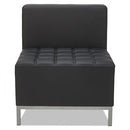 Alera® wholesale. Alera Qub Series Armless L Sectional, 26.38w X 26.38d X 30.5h, Black. HSD Wholesale: Janitorial Supplies, Breakroom Supplies, Office Supplies.