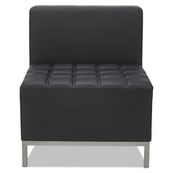 Alera® wholesale. Alera Qub Series Armless L Sectional, 26.38w X 26.38d X 30.5h, Black. HSD Wholesale: Janitorial Supplies, Breakroom Supplies, Office Supplies.