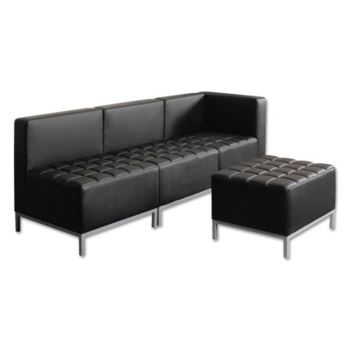 Alera® wholesale. Alera Qub Series Ottoman, 26.38w X 21.5d X 17.5h, Black. HSD Wholesale: Janitorial Supplies, Breakroom Supplies, Office Supplies.