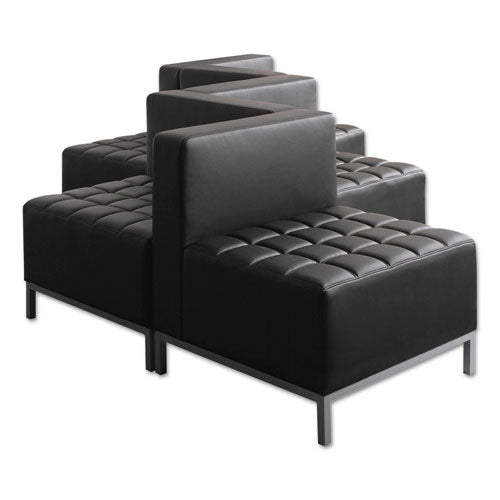 Alera® wholesale. Alera Qub Series Ottoman, 26.38w X 21.5d X 17.5h, Black. HSD Wholesale: Janitorial Supplies, Breakroom Supplies, Office Supplies.