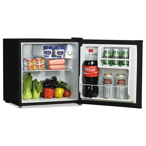 Alera™ wholesale. 1.6 Cu. Ft. Refrigerator With Chiller Compartment, Black. HSD Wholesale: Janitorial Supplies, Breakroom Supplies, Office Supplies.