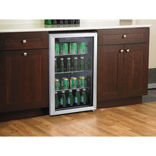 Load image into Gallery viewer, Alera™ wholesale. 3.4 Cu. Ft. Beverage Cooler, Stainless Steel-black. HSD Wholesale: Janitorial Supplies, Breakroom Supplies, Office Supplies.