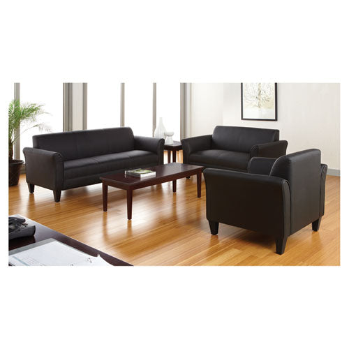 Alera® wholesale. Alera Reception Lounge Furniture, 3-cushion Sofa, 77 X 31.5 X 32, Black. HSD Wholesale: Janitorial Supplies, Breakroom Supplies, Office Supplies.