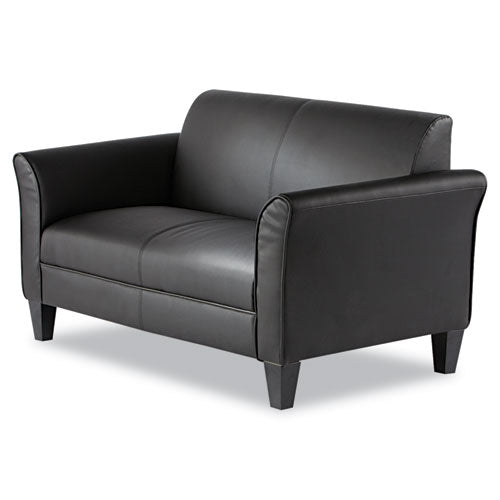 Alera® wholesale. Alera Reception Lounge Furniture, Loveseat, 55.5w X 31.5d X 32h, Black. HSD Wholesale: Janitorial Supplies, Breakroom Supplies, Office Supplies.