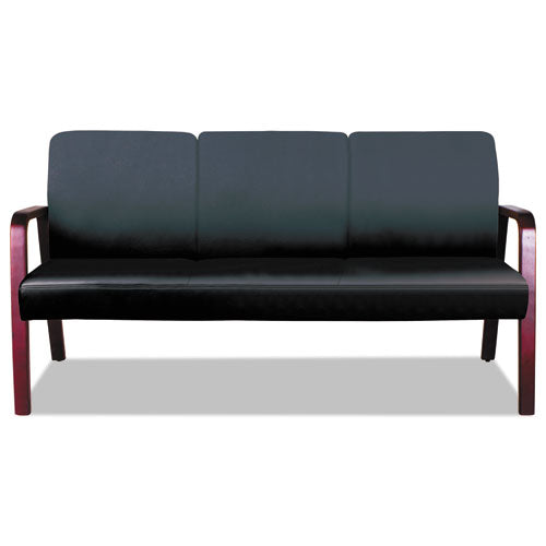 Alera® wholesale. Alera Reception Lounge Wl 3-seat Sofa, 65.75 X 26.13 X 33, Black-mahogany. HSD Wholesale: Janitorial Supplies, Breakroom Supplies, Office Supplies.