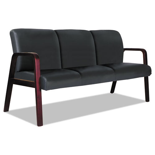 Alera® wholesale. Alera Reception Lounge Wl 3-seat Sofa, 65.75 X 26.13 X 33, Black-mahogany. HSD Wholesale: Janitorial Supplies, Breakroom Supplies, Office Supplies.