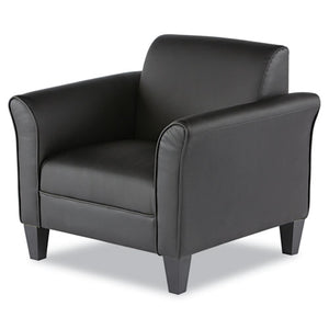 Alera® wholesale. Alera Reception Lounge Sofa Series Club Chair, 35.43'' X 30.70'' X 32.28'', Black Seat-black Back, Black Base. HSD Wholesale: Janitorial Supplies, Breakroom Supplies, Office Supplies.