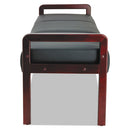 Alera® wholesale. Alera Reception Lounge Wl Series Bench, 65.75 X 22.25 X 22.88, Black-mahogany. HSD Wholesale: Janitorial Supplies, Breakroom Supplies, Office Supplies.