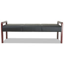 Alera® wholesale. Alera Reception Lounge Wl Series Bench, 65.75 X 22.25 X 22.88, Black-mahogany. HSD Wholesale: Janitorial Supplies, Breakroom Supplies, Office Supplies.