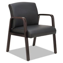 Load image into Gallery viewer, Alera® wholesale. Alera Reception Lounge Wl Series Guest Chair, 24.21&#39;&#39; X 26.14&#39;&#39; X 32.67&#39;&#39;, Black Seat-black Back, Espresso Base. HSD Wholesale: Janitorial Supplies, Breakroom Supplies, Office Supplies.