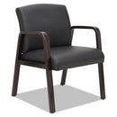 Alera® wholesale. Alera Reception Lounge Wl Series Guest Chair, 24.21'' X 26.14'' X 32.67'', Black Seat-black Back, Espresso Base. HSD Wholesale: Janitorial Supplies, Breakroom Supplies, Office Supplies.