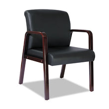 Load image into Gallery viewer, Alera® wholesale. Alera Reception Lounge Wl Series Guest Chair, 24.21&#39;&#39; X 26.14&#39;&#39; X 32.67&#39;&#39;, Black Seat-black Back, Mahogany Base. HSD Wholesale: Janitorial Supplies, Breakroom Supplies, Office Supplies.