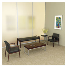 Load image into Gallery viewer, Alera® wholesale. Alera Reception Lounge Wl Series Guest Chair, 24.21&#39;&#39; X 26.14&#39;&#39; X 32.67&#39;&#39;, Black Seat-black Back, Mahogany Base. HSD Wholesale: Janitorial Supplies, Breakroom Supplies, Office Supplies.