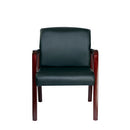 Alera® wholesale. Alera Reception Lounge Wl Series Guest Chair, 24.21'' X 26.14'' X 32.67'', Black Seat-black Back, Mahogany Base. HSD Wholesale: Janitorial Supplies, Breakroom Supplies, Office Supplies.