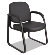 Load image into Gallery viewer, Alera® wholesale. Alera Genaro Series Half-back Sled Base Guest Chair, 24.63&quot; X 26.63&quot; X 34&quot;, Black Seat-black Back, Black Base. HSD Wholesale: Janitorial Supplies, Breakroom Supplies, Office Supplies.