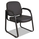 Alera® wholesale. Alera Genaro Series Half-back Sled Base Guest Chair, 24.63" X 26.63" X 34", Black Seat-black Back, Black Base. HSD Wholesale: Janitorial Supplies, Breakroom Supplies, Office Supplies.