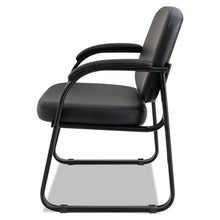 Load image into Gallery viewer, Alera® wholesale. Alera Genaro Series Half-back Sled Base Guest Chair, 24.63&quot; X 26.63&quot; X 34&quot;, Black Seat-black Back, Black Base. HSD Wholesale: Janitorial Supplies, Breakroom Supplies, Office Supplies.