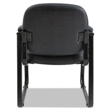 Load image into Gallery viewer, Alera® wholesale. Alera Genaro Series Half-back Sled Base Guest Chair, 24.63&quot; X 26.63&quot; X 34&quot;, Black Seat-black Back, Black Base. HSD Wholesale: Janitorial Supplies, Breakroom Supplies, Office Supplies.