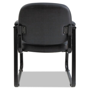 Alera® wholesale. Alera Genaro Series Half-back Sled Base Guest Chair, 24.63" X 26.63" X 34", Black Seat-black Back, Black Base. HSD Wholesale: Janitorial Supplies, Breakroom Supplies, Office Supplies.