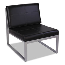 Load image into Gallery viewer, Alera® wholesale. Alera Ispara Series Armless Chair, 26.38&quot; X 31.13&quot; X 30&quot;, Black Seat-black Back, Silver Base. HSD Wholesale: Janitorial Supplies, Breakroom Supplies, Office Supplies.