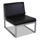 Alera® wholesale. Alera Ispara Series Armless Chair, 26.38" X 31.13" X 30", Black Seat-black Back, Silver Base. HSD Wholesale: Janitorial Supplies, Breakroom Supplies, Office Supplies.