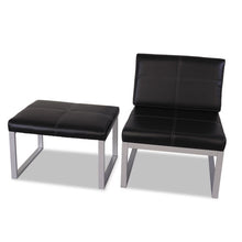 Load image into Gallery viewer, Alera® wholesale. Alera Ispara Series Armless Chair, 26.38&quot; X 31.13&quot; X 30&quot;, Black Seat-black Back, Silver Base. HSD Wholesale: Janitorial Supplies, Breakroom Supplies, Office Supplies.