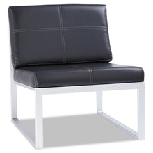 Load image into Gallery viewer, Alera® wholesale. Alera Ispara Series Armless Chair, 26.38&quot; X 31.13&quot; X 30&quot;, Black Seat-black Back, Silver Base. HSD Wholesale: Janitorial Supplies, Breakroom Supplies, Office Supplies.