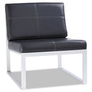 Alera® wholesale. Alera Ispara Series Armless Chair, 26.38" X 31.13" X 30", Black Seat-black Back, Silver Base. HSD Wholesale: Janitorial Supplies, Breakroom Supplies, Office Supplies.