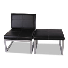 Load image into Gallery viewer, Alera® wholesale. Alera Ispara Series Armless Chair, 26.38&quot; X 31.13&quot; X 30&quot;, Black Seat-black Back, Silver Base. HSD Wholesale: Janitorial Supplies, Breakroom Supplies, Office Supplies.