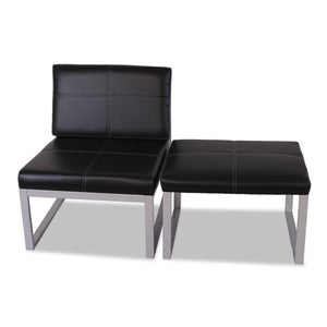 Alera® wholesale. Alera Ispara Series Armless Chair, 26.38" X 31.13" X 30", Black Seat-black Back, Silver Base. HSD Wholesale: Janitorial Supplies, Breakroom Supplies, Office Supplies.