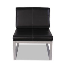 Load image into Gallery viewer, Alera® wholesale. Alera Ispara Series Armless Chair, 26.38&quot; X 31.13&quot; X 30&quot;, Black Seat-black Back, Silver Base. HSD Wholesale: Janitorial Supplies, Breakroom Supplies, Office Supplies.