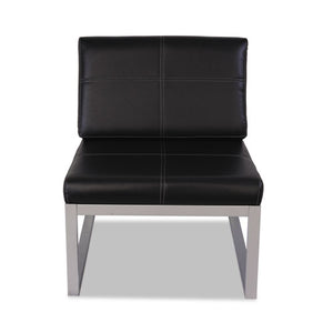 Alera® wholesale. Alera Ispara Series Armless Chair, 26.38" X 31.13" X 30", Black Seat-black Back, Silver Base. HSD Wholesale: Janitorial Supplies, Breakroom Supplies, Office Supplies.
