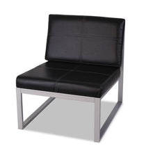 Load image into Gallery viewer, Alera® wholesale. Alera Ispara Series Armless Chair, 26.38&quot; X 31.13&quot; X 30&quot;, Black Seat-black Back, Silver Base. HSD Wholesale: Janitorial Supplies, Breakroom Supplies, Office Supplies.