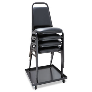 Alera® wholesale. Padded Steel Stacking Chair, Black Seat-black Back, Black Base, 4-carton. HSD Wholesale: Janitorial Supplies, Breakroom Supplies, Office Supplies.