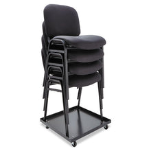 Load image into Gallery viewer, Alera® wholesale. Stacking Chair Dolly, 22.44w X 22.44d X 3.93h, Black. HSD Wholesale: Janitorial Supplies, Breakroom Supplies, Office Supplies.