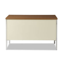 Load image into Gallery viewer, Alera® wholesale. Single Pedestal Steel Desk, 45.25&quot; X 24&quot; X 29.5&quot;, Cherry-putty. HSD Wholesale: Janitorial Supplies, Breakroom Supplies, Office Supplies.
