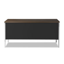 Load image into Gallery viewer, Alera® wholesale. Double Pedestal Steel Credenza, 60w X 24d X 29.5h, Mocha-black. HSD Wholesale: Janitorial Supplies, Breakroom Supplies, Office Supplies.