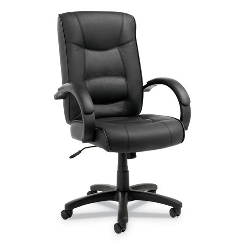 Alera® wholesale. Alera Strada Series High-back Swivel-tilt Top-grain Leather Chair, Supports Up To 275 Lbs, Black Seat-black Back, Black Base. HSD Wholesale: Janitorial Supplies, Breakroom Supplies, Office Supplies.