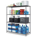 Alera® wholesale. All-purpose Wire Shelving Starter Kit, 4-shelf, 60 X 24 X 72, Black Anthracite Plus. HSD Wholesale: Janitorial Supplies, Breakroom Supplies, Office Supplies.