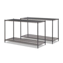Alera® wholesale. All-purpose Wire Shelving Starter Kit, 4-shelf, 60 X 24 X 72, Black Anthracite Plus. HSD Wholesale: Janitorial Supplies, Breakroom Supplies, Office Supplies.