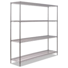 Load image into Gallery viewer, Alera® wholesale. Ba Plus Wire Shelving Kit, 4 Shelves, 72&quot; X 18&quot; X 72&quot;, Black Anthracite Plus. HSD Wholesale: Janitorial Supplies, Breakroom Supplies, Office Supplies.