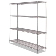 Load image into Gallery viewer, Alera® wholesale. Ba Plus Wire Shelving Kit, 4 Shelves, 72&quot; X 18&quot; X 72&quot;, Black Anthracite Plus. HSD Wholesale: Janitorial Supplies, Breakroom Supplies, Office Supplies.