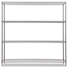 Load image into Gallery viewer, Alera® wholesale. Ba Plus Wire Shelving Kit, 4 Shelves, 72&quot; X 18&quot; X 72&quot;, Black Anthracite Plus. HSD Wholesale: Janitorial Supplies, Breakroom Supplies, Office Supplies.
