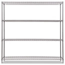 Alera® wholesale. Ba Plus Wire Shelving Kit, 4 Shelves, 72" X 18" X 72", Black Anthracite Plus. HSD Wholesale: Janitorial Supplies, Breakroom Supplies, Office Supplies.