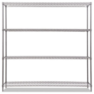 Alera® wholesale. Ba Plus Wire Shelving Kit, 4 Shelves, 72" X 18" X 72", Black Anthracite Plus. HSD Wholesale: Janitorial Supplies, Breakroom Supplies, Office Supplies.