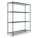 Alera® wholesale. Ba Plus Wire Shelving Kit, 4 Shelves, 72" X 24" X 72", Black Anthracite Plus. HSD Wholesale: Janitorial Supplies, Breakroom Supplies, Office Supplies.