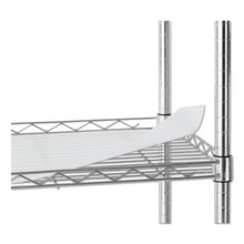 Load image into Gallery viewer, Alera® wholesale. 3-shelf Wire Cart With Liners, 34.5w X 18d X 40h, Silver, 600-lb Capacity. HSD Wholesale: Janitorial Supplies, Breakroom Supplies, Office Supplies.